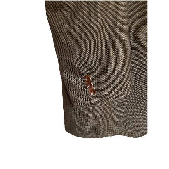 Men's Canali Proposta Blazer Silk Blend Brown Micro Check Size 56L(EU) 46L(US) - Picture 5 of 8